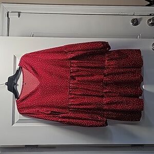 RED POLKA DOT DRESS